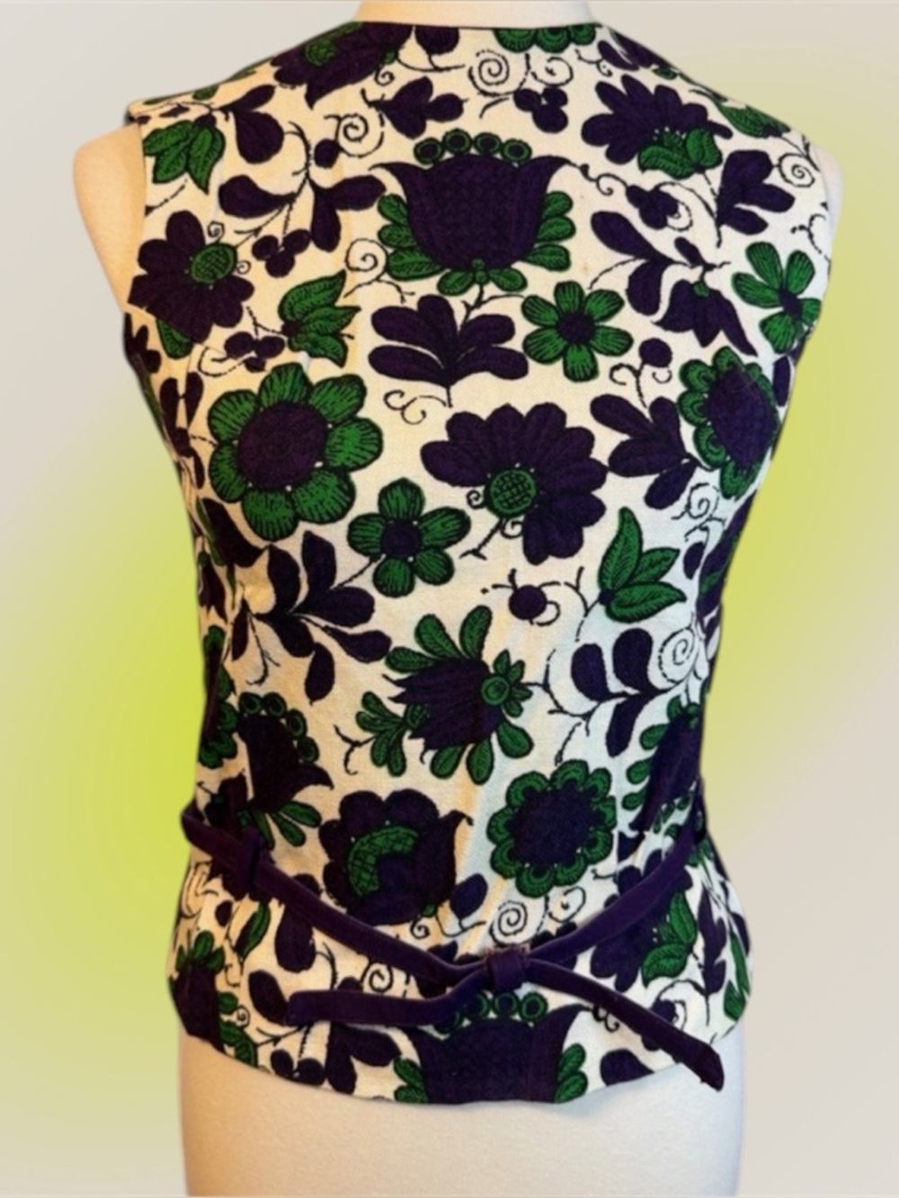 Vintage 60’s Woven Sleeveless Top